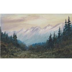 Pearce Canadian Watercolour mountains