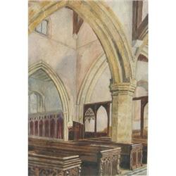 Scott British Watercolour church Venice