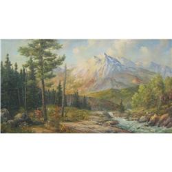 Sykes Canadian Oil Mountain stream