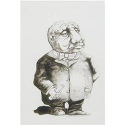 Webb Canadian pen & ink caricature