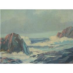 Wood Canadian Oil coastal landscape