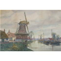 Herdle American w/c Windmill & Dutch Canal