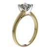 Image 3 : 1 ctw VS/SI Quality Princess Diamond Engagment Ring 10k Yellow Gold - REF-243X2A
