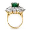 Image 2 : 11.65 ctw Emerald & Diamond Ring 14k Yellow Gold - REF-418Y2X