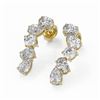 Image 1 : 2.7 ctw Mix Cut Diamonds Designer Earrings 18K Yellow Gold - REF-345H2R
