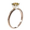Image 3 : 1 ctw Certified Intense Yellow Diamond Engagment Ring 10k Rose Gold - REF-153A4N