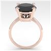 Image 3 : 9.0 ctw Oval Black Diamond Engagment Designer Ring 18k Rose Gold - REF-247R5K
