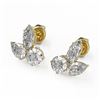 Image 1 : 2.75 ctw Mix Cut Diamond Designer Earrings 18K Yellow Gold - REF-362K3Y