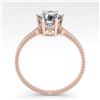 Image 3 : 1.0 ctw VS/SI Diamond Engagment Ring 18k Rose Gold - REF-283H5R