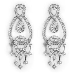 2.0 ctw Certified VS/SI Diamond Earrings 14k White Gold - REF-178N2F