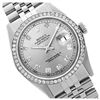 Image 1 : Rolex Men's Stainless Steel, QuickSet, Diamond Dial & Diamond Bezel - REF-521K5T