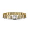 Image 1 : 19.48 ctw Emerald Cut & Oval Diamond Bracelet 18K Yellow Gold - REF-2068Y4X