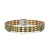 Image 1 : 26.64 ctw Tourmaline & Diamond Bracelet 14K Rose Gold - REF-472W8H