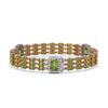 Image 2 : 26.64 ctw Tourmaline & Diamond Bracelet 14K Rose Gold - REF-472W8H