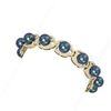 Image 2 : 4.45 ctw Diamond & Pearl Bracelet 18K Yellow Gold - REF-482A8N