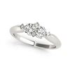 Image 2 : 1.1 ctw VS/SI Diamond 2 Stone 2 Stone Ring 18k White Gold - REF-140N6F