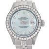 Image 1 : Rolex Men's Stainless Steel, QuickSet, Diamond Dial & Diamond Bezel - REF-569H4W