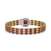 Image 3 : 31.91 ctw Ruby & Diamond Bracelet 14K Yellow Gold - REF-307N8F