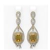 Image 1 : 12.86 ctw Canary Citrine & Diamond Earrings 18K Yellow Gold - REF-470A2N