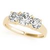 Image 1 : 1.3 ctw VS/SI Diamond 3 Stone Ring 18k Yellow Gold - REF-190W9H