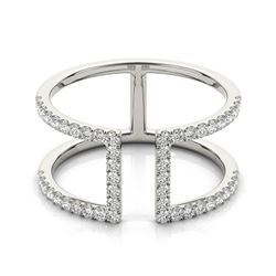0.65 ctw VS/SI Diamond Fashion Ring 18k White Gold - REF-60Y3X