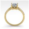 Image 3 : 1 ctw Princess Cut VS/SI Diamond Engagment Ring 18k Yellow Gold - REF-233X2A