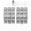 Image 2 : 6.3 ctw Princess Cut Diamond Designer Earrings 18K White Gold - REF-765Y9X