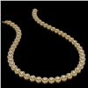 Image 2 : 18.43 ctw Cushion Cut Diamond Micro Pave Necklace 18K Yellow Gold - REF-1605N8F