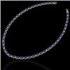 Image 2 : 34 ctw Tanzanite & VS/SI Diamond Eternity Necklace 10k Yellow Gold - REF-281W8H