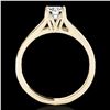 Image 2 : 1 ctw Certified Diamond Solitaire Ring 10k Yellow Gold - REF-184H3R