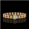 Image 1 : 13.88 ctw Citrine & Diamond Bracelet 14K Rose Gold - REF-236M4G