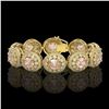 Image 1 : 40.92 ctw Morganite & Diamond Victorian Bracelet 14K Yellow Gold - REF-1709F3M