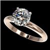 Image 1 : 2 ctw Certified Quality Diamond Engagment Ring 10k Rose Gold - REF-407G8W