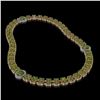 Image 2 : 37.23 ctw Tourmaline & Diamond Necklace 14K Rose Gold - REF-527F3M