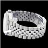 Image 4 : Rolex Men's Stainless Steel, QuickSet, Diamond Dial & Diamond Bezel