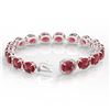 Image 3 : 65 ctw Pink Tourmaline & Micro Diamond Bracelet 14k White Gold - REF-981W8H