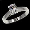 Image 2 : 1.25 ctw Certified VS/SI Quality Oval Diamond Ring 10k White Gold - REF-304G6W