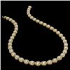 Image 2 : 28.74 ctw Pear Cut Diamond Micro Pave Necklace 18K Yellow Gold - REF-3951G8W