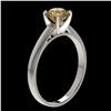 Image 3 : 1.02 ctw Certified Intense Yellow Diamond Engagment 10k White Gold - REF-163G2W