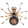 Image 1 : Diamond, Sapphire, Ruby, Spider Brooch, Russian