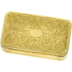 Victorian Gold Snuff Box, Leon Tournan