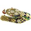 Image 3 : Diamond, Ruby, Enamel, Gold Snake Bracelet