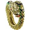 Image 4 : Diamond, Ruby, Enamel, Gold Snake Bracelet