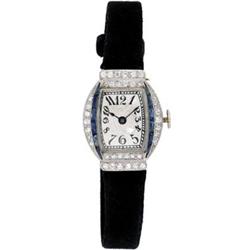 Art Deco Swiss Lady's Diamond, Platinum Watch