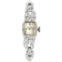 Hamilton, Lady's Diamond, Platinum Watch