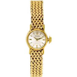 Rolex Lady's Gold "Orchid" Integral Watch