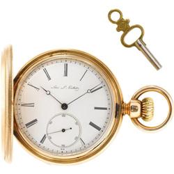 Leon L. Gallet Gold HC Pocket Watch