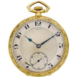 Patek Philippe Enamel Gold Openface Pocket Watch