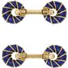 Image 1 : Enamel, Gold Cuff Links, French
