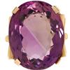 Image 1 : Retro Amethyst, Gold Ring